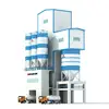 10-25t/h 40-60t/h Mixer For Batching Plant Station Dry Mortar Mixing And Packing Machine