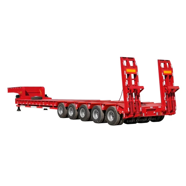 トライ車軸 80 t 低ベッドセミトレーラー 40 トン販売のためのトライ車軸 60 t と ISO9001: 2008