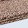 Shaoxing textile fashion polyester animal figure printed custom printed velvet leopard fabric