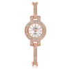Lvpai Brand Fashion Women Dress Watches Luxury Crystal Bracelet Quartz Wristwatch Watches For Women Rose Gold Casual Watch