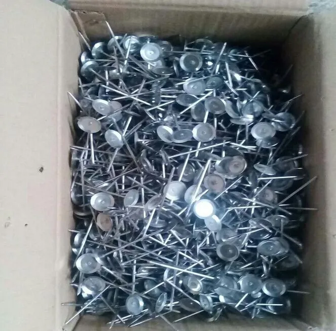 Insulation Accessories Cup Head Metal Duct Pins Used For Havc System