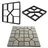 Driveway Stone Path Mold Maker Cement Bricks Mould Patio Garden Decoration 40x40cm DIY Pavement Paving Molds Concrete Stepping