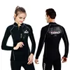 Unisex diving jacket sunscreen long-sleeved wetsuit outdoor sports 2mm diving suit waterproof zipper