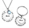 MOM letter keychain MOTHERS DAY GIFT Jump ring keyfob link chain lettered keychain