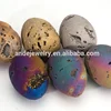 ANDE-S1005 Rainbow Titanium Druzy Crystal Egg for Healing Fertility Rebirth Balance Easter Gift