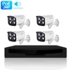 Factory wholesale 4 Channel PoE NVR 1080P Security Camera System 2MP Weatherproof Bullet IP Surveillance Camera