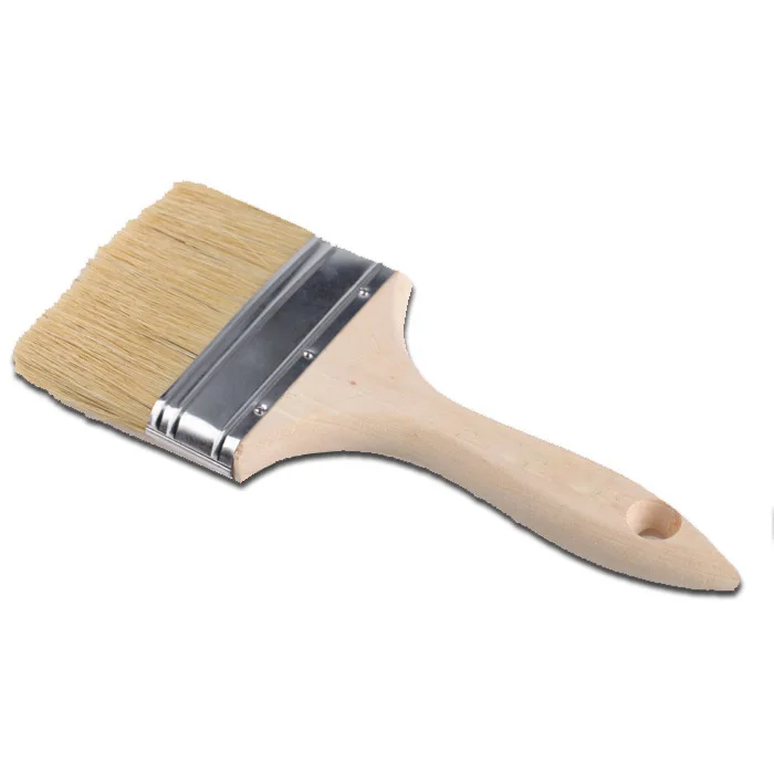
paint brush,100% pig bristles,wooden handle 