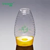 BPA free samples 340ml Plastic Bee Honey Bear Shape Bottles with silica gel valve cover