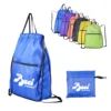 New design polyester tote bag gym string bag foldable shopping backpack bag wholesale
