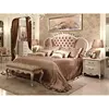 rose romantic wedding bed love endless fabric bed made in China