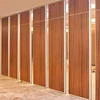 Aluminum Frame Soundproofing Sliding Folding Door Wooden Room Partition Movable Partition Wall