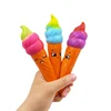 New Squishy Unicorn Cat Ice Cream Panda Bun Pen Cap Stationery Pencil Holder Toppers Slow Rising Squeeze Children's Day Gift Toy