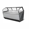 Curved windows commercial glass meat refrigerator showcase