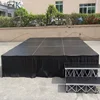 factory produce aluminum mobile stage for sale, portable folding platform with skirts