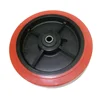 4'' 5'' 6'' 8'' red color plastic core heavy load PU wheel only
