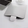 The new design mouse pouch soft pu pvc gray mousepad