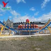 Factory Price Customized Thrill Fun Fair Theme Park Adult Amusement Disk'o Coaster Saucer Mega Disco Flying Ufo Rides For Sale
