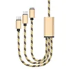 Factory price 3 in 1 multi charging usb cable for iphone Quick Charge