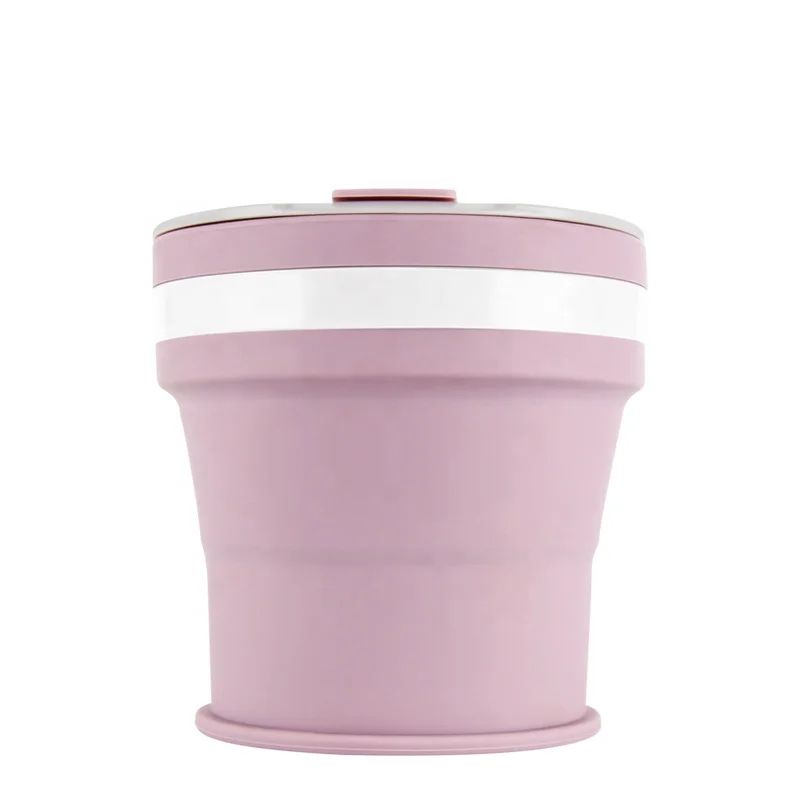 Reusable Mug with for Camping Hiking Outdoor Lightweight /& Portable Cups Shenzen Tongchuang Travel Collapsible Silicone Cup BPA Free