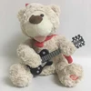 singing plush bear with guitar batteries operated guitar singer bear