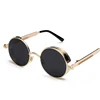 Gothic Steampunk Round Metal Sunglasses for Men Women Mirrored Circle Sun Glasses Brand Designer Retro Vintage Oculos UV400