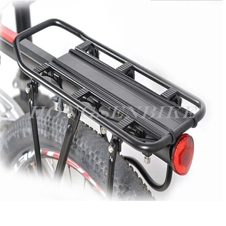 Foldable Basket New Back Rear Rack Alloy Bicycle Seat Post Frame Carrier Holder 
