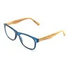 CE Fashion Eye Glass Frame Clear Lens Optical Eyeglasses Wooden Bamboo Frames Spectacle for Unisex