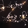 romantic pearl vine string of beads Copper wire LED String Lights Battery Powered LED Fairy Lights for wedding