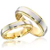 Simple Design Stainless Steel Rings Classic Gold Rings For Couple