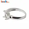 Beadsnice ID 28463 925 Sterling silver blank settings 20mm sold by PC fashion ring