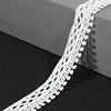 White Bridal Cross Webbing Pattern Ribbon Trim with Fringe Tassel for Garments
