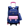 Kids Rolling Backpacks with Trolley School Bag Wheeled Waterproof Removable luggage