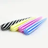 Color stripe acrylic ear tapers body piercing jewelry ear flesh expanding