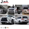 HOT SALE lexus LX570 Conversion kit with TRD design sport body kit front bumper lips fitting for LX570 bumper 2008y-2015y