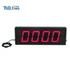 Display digital LED counter button triggers number increases pulse signal