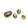 Free Sample Wholesale Different Color Alloy Cowrie Shells Shell Beads For Jewelry Making