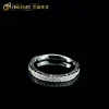Latest design personalized finger ring double floating silver ring for women