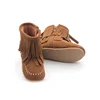 New Arrival Children Boots Brown Plush Lining Snow Winter Kids Leather Boots