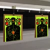 fyt-24368 splatter paper Shooting silhouette sputtering targets Fluorescent Orange for shooting practice, Easy to See Your Shots