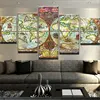 Factory wholesale newly design world map stretched canvas print