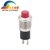 JINGTENG 10mm Mini Metal Pushbutton Switches with 2PINS red button Without LED
