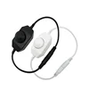 12V DC 0-100% PWM Manual Knob inline Led Dimmer controller LED Strip Light Black Stylish Lighting Accessories Dimmers