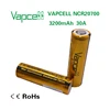 High capacity original Vapcell NCR20700 3200mAh 30A NCR20700 essentially performing the same as the VTC6A