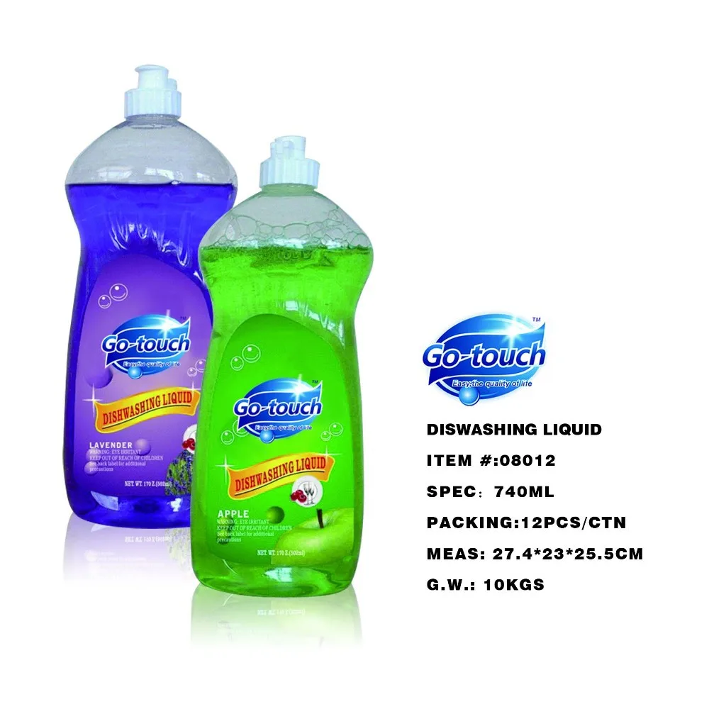 go-touch 740ml greasy detergent cleanser dishwash liquid