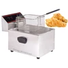 Commercial Kitchen 2 Tanks Automatic French Frying Machine /Gas Deep Fryer Fried Chicken /Counter Top Gas Fryer
