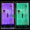 nightclub lounge furniture LED Acrylic water bubble panel wine display Bar Bottle Display