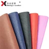 Customized Fabric Embossed Synthetic PVC Vegan Leather 0.6mm Spunlace Backing Cross Pattern For Bag Shoes