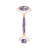Double-heads jade roller facial message amethyst roller rollers with gift box