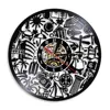 Custom Wall Clock Travelling Travel Tourism Theme Art Clock Make From Vinyl Record 12" Round Shape Time Clock Modern Home Decor