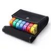 Stackable PU Leather Package Weekly 28 Blocks Plastic Pill Box Organizer
